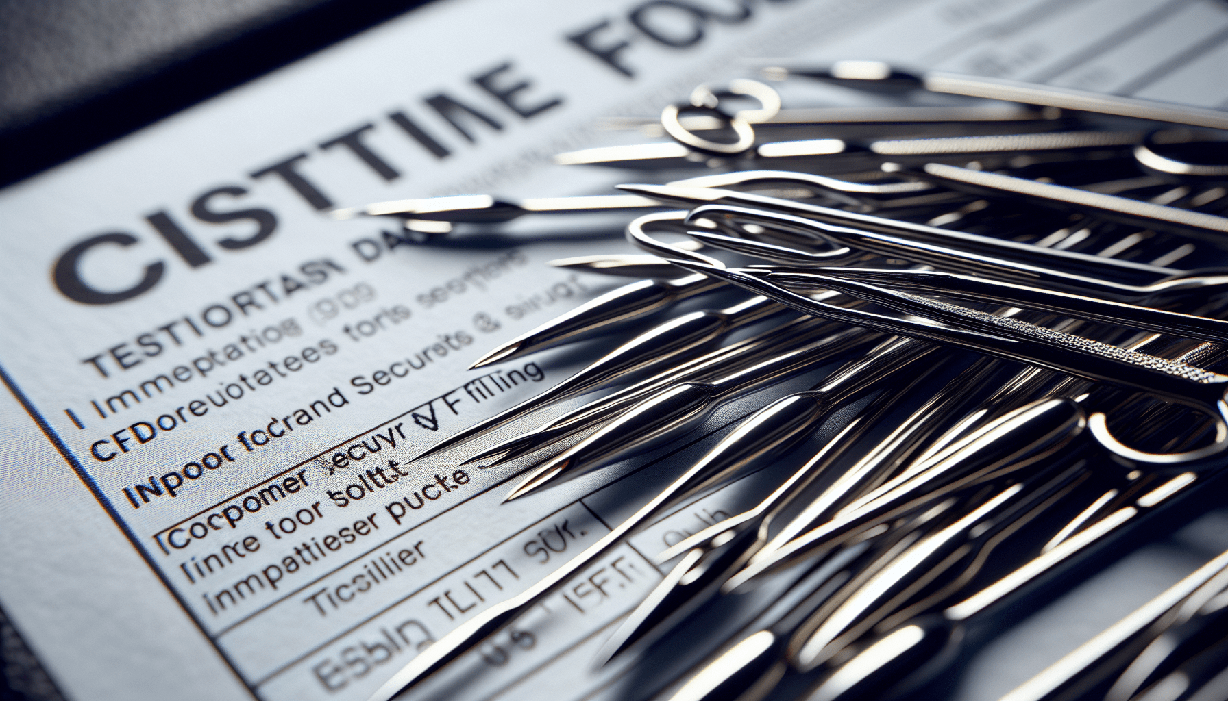 How To File ISF For Sewing Needles