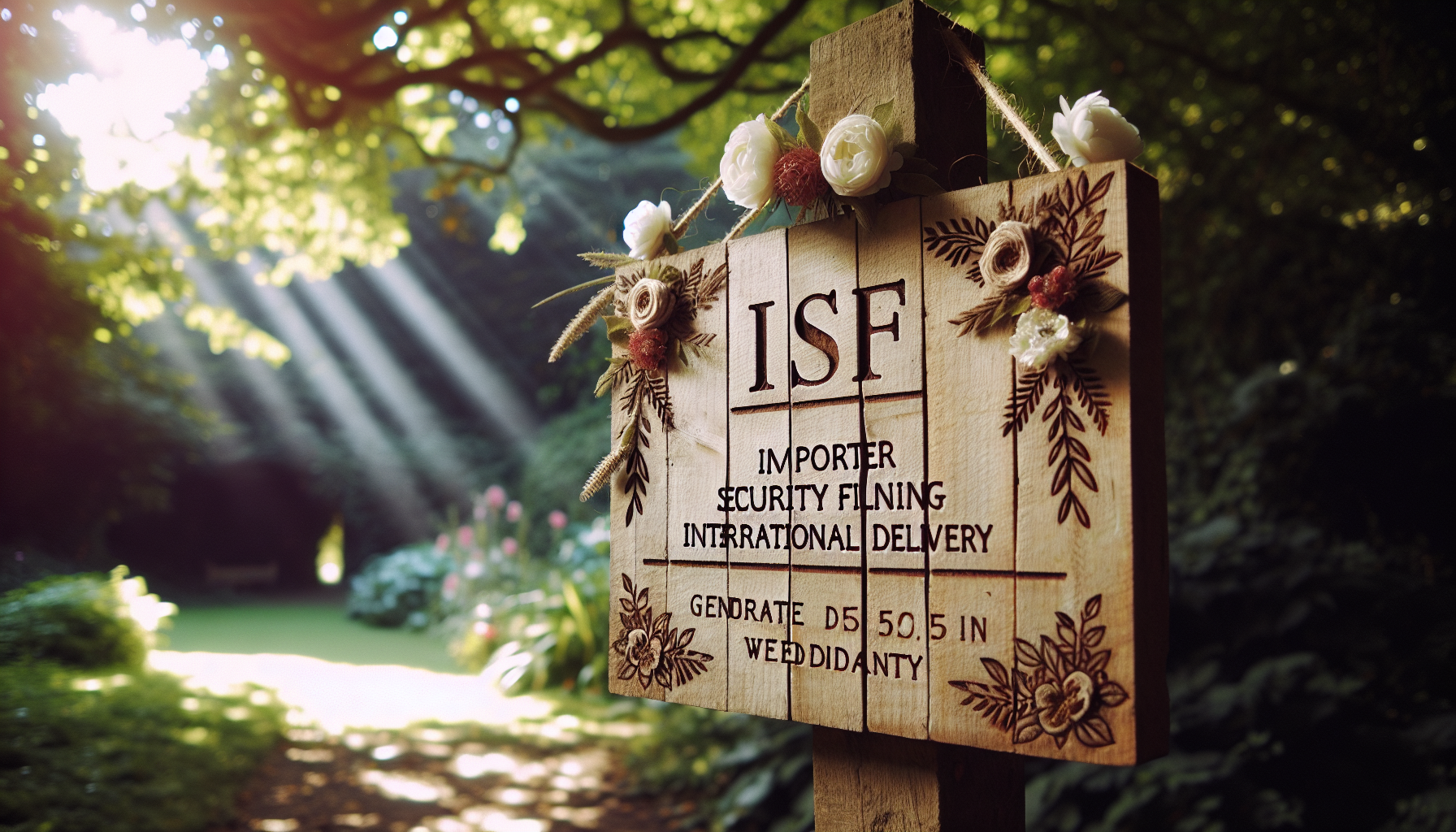 Why Should I File ISF For Wedding Signs