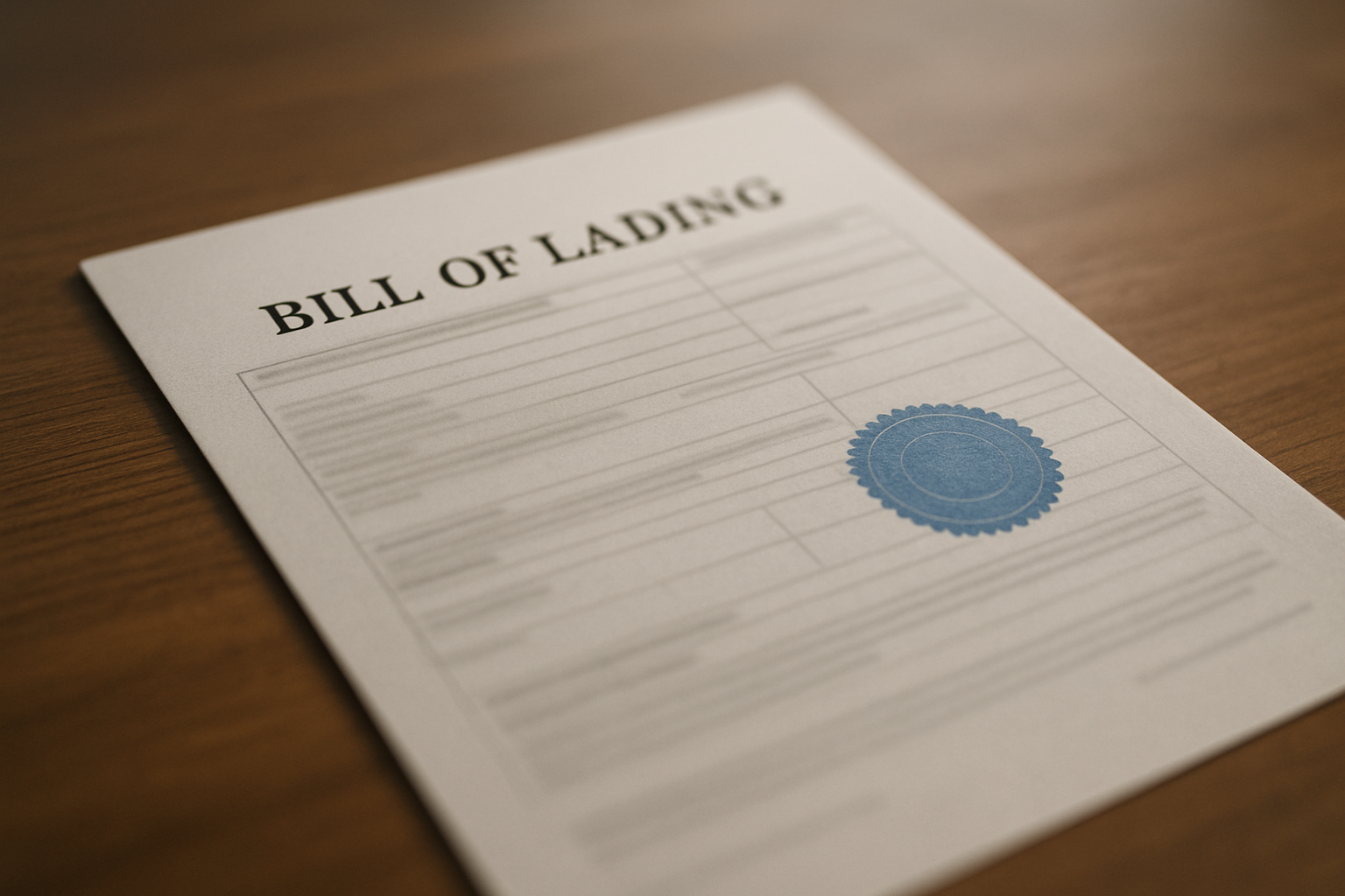 Bill Of Lading: Key To Smooth International Shipping